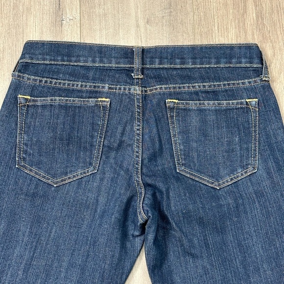 Womens Old Navy Diva 8 Medium Jeans Low Rise Denim Navy Blue Straight Stretch - Picture 6 of 13